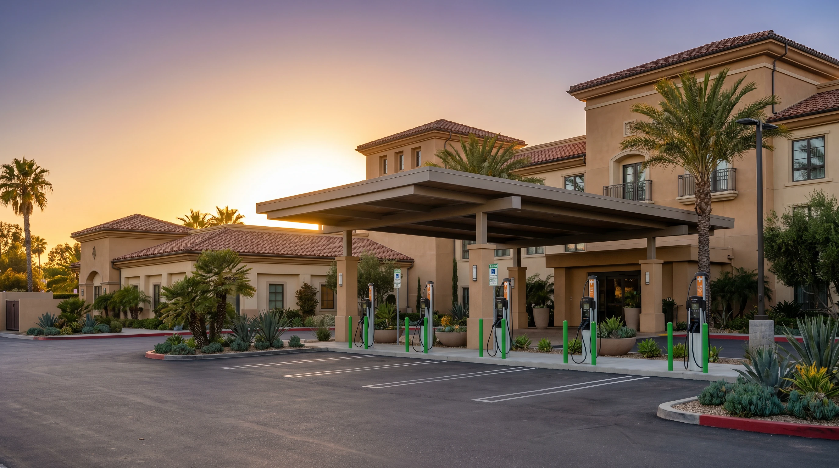 Hotels & Hospitality EV charging installation