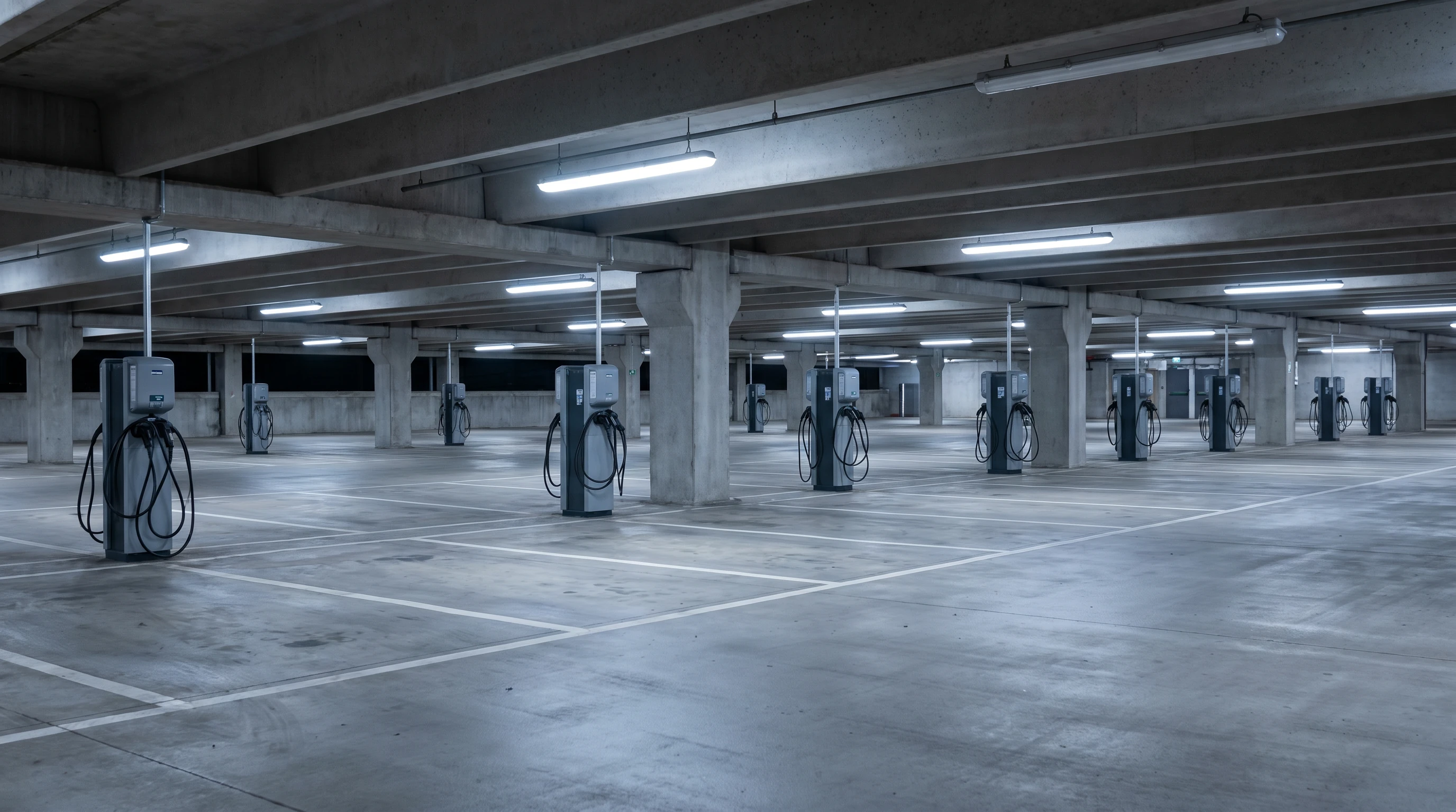 Parking Structures & Surface Lots EV charging installation