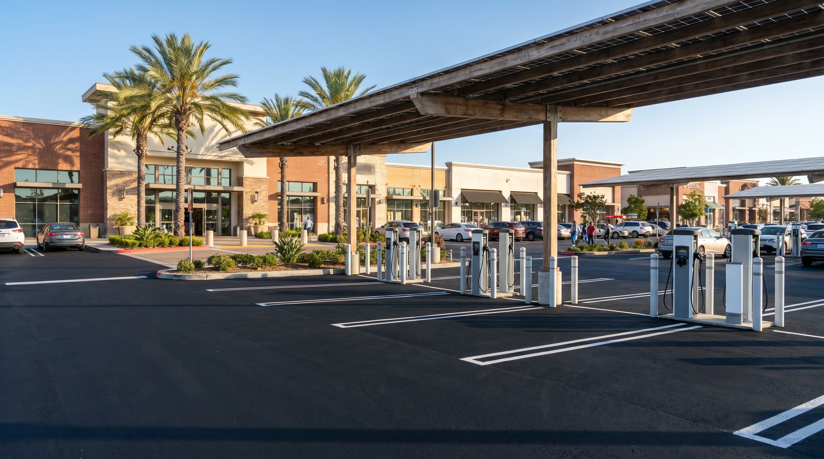 Shopping Centers & Retail EV charging installation